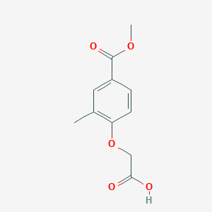 molecular formula C11H12O5 B3162382 4-Carboxymethoxy-3-methyl-benzoic Acid Methyl Ester CAS No. 877858-66-7