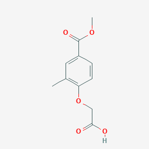 B3162382 4-Carboxymethoxy-3-methyl-benzoic Acid Methyl Ester CAS No. 877858-66-7