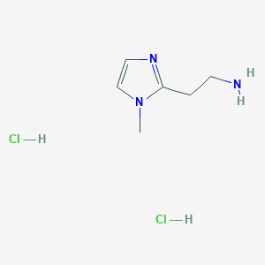 molecular formula C6H13Cl2N3 B3162390 2-(2-Aminoethyl)-1-methyl-1H-imidazole dihydrochloride CAS No. 87786-05-8