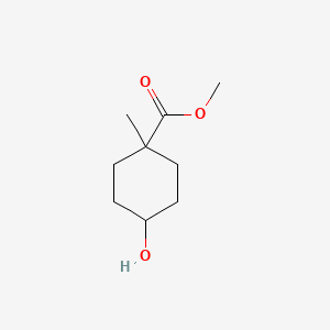 molecular formula C9H16O3 B3162393 Methyl 4-hydroxy-1-methylcyclohexane-1-carboxylate CAS No. 87787-05-1