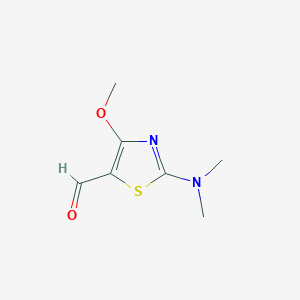 molecular formula C7H10N2O2S B3162395 2-(二甲氨基)-4-甲氧基-1,3-噻唑-5-甲醛 CAS No. 877977-15-6