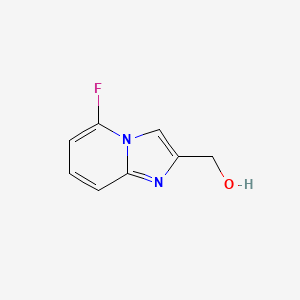 molecular formula C8H7FN2O B3162413 (5-氟咪唑并[1,2-a]吡啶-2-基)甲醇 CAS No. 878197-92-3