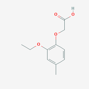 molecular formula C11H14O4 B3162424 (2-Ethoxy-4-methyl-phenoxy)-acetic acid CAS No. 878425-43-5