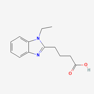 molecular formula C13H16N2O2 B3162436 4-(1-Ethyl-1H-benzoimidazol-2-yl)-butyric acid CAS No. 878436-85-2