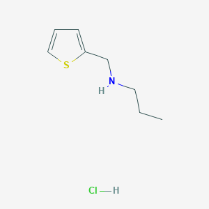 molecular formula C8H14ClNS B3162490 Propyl(thiophen-2-ylmethyl)amine hydrochloride CAS No. 87869-73-6