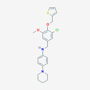 N-[3-chloro-5-methoxy-4-(thien-2-ylmethoxy)benzyl]-4-piperidin-1-ylaniline