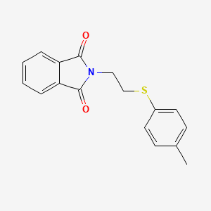 molecular formula C17H15NO2S B3162650 2-{2-[(4-Methylphenyl)sulfanyl]ethyl}-1H-isoindole-1,3(2H)-dione CAS No. 87943-20-2