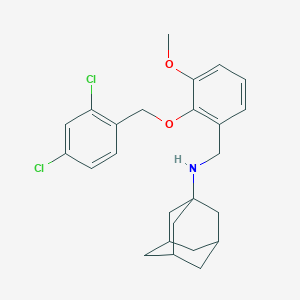 molecular formula C25H29Cl2NO2 B316267 N-(1-adamantyl)-N-{2-[(2,4-dichlorobenzyl)oxy]-3-methoxybenzyl}amine 