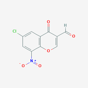 6-chloro-8-nitro-4-oxo-4H-chromene-3-carbaldehyde