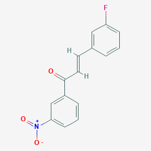 (2E)-3-(3-Fluorophenyl)-1-(3-nitrophenyl)prop-2-en-1-one