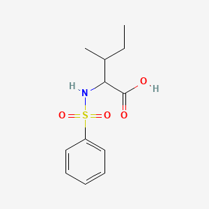 molecular formula C12H17NO4S B3162695 2-(Benzenesulfonamido)-3-methylpentanoic acid CAS No. 879876-90-1