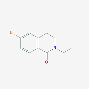 molecular formula C11H12BrNO B3162698 6-溴-2-乙基-3,4-二氢异喹啉-1(2H)-酮 CAS No. 879887-28-2