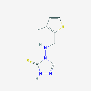 molecular formula C8H10N4S2 B316272 4-{[(3-methylthiophen-2-yl)methyl]amino}-4H-1,2,4-triazole-3-thiol 