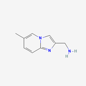 molecular formula C9H11N3 B3162732 {6-Methylimidazo[1,2-a]pyridin-2-yl}methanamine CAS No. 880361-77-3