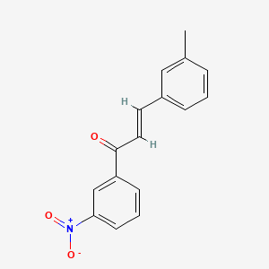 molecular formula C16H13NO3 B3162744 (2E)-3-(3-Methylphenyl)-1-(3-nitrophenyl)prop-2-en-1-one CAS No. 880410-63-9