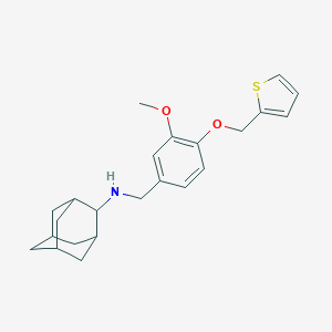 molecular formula C23H29NO2S B316276 N-[3-methoxy-4-(thien-2-ylmethoxy)benzyl]adamantan-2-amine 