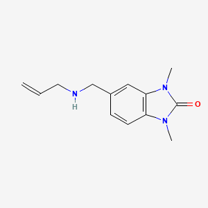 molecular formula C13H17N3O B3162776 5-烯丙基氨基甲基-1,3-二甲基-1,3-二氢-苯并咪唑-2-酮 CAS No. 881451-02-1