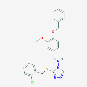 N-[4-(benzyloxy)-3-methoxybenzyl]-3-[(2-chlorobenzyl)sulfanyl]-4H-1,2,4-triazol-4-amine