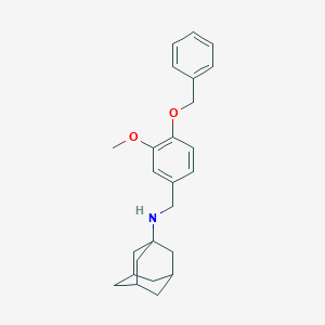 molecular formula C25H31NO2 B316279 N-[(3-methoxy-4-phenylmethoxyphenyl)methyl]adamantan-1-amine CAS No. 4457-92-5