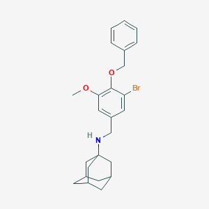 molecular formula C25H30BrNO2 B316281 N-(1-adamantyl)-N-[4-(benzyloxy)-3-bromo-5-methoxybenzyl]amine 