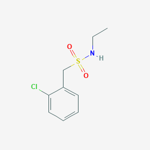molecular formula C9H12ClNO2S B3162838 1-(2-chlorophenyl)-N-ethylmethanesulfonamide CAS No. 881948-40-9