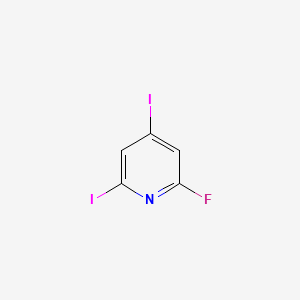 molecular formula C5H2FI2N B3162872 2,4-Diiodo-6-fluoropyridine CAS No. 882170-39-0