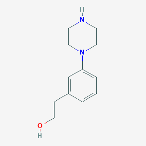 molecular formula C12H18N2O B3162902 2-(3-Piperazin-1-yl-phenyl)-ethanol CAS No. 882695-38-7