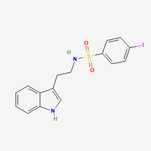 molecular formula C16H15IN2O2S B3162923 N-[2-(1H-indol-3-yl)ethyl]-4-iodobenzenesulfonamide CAS No. 882747-27-5