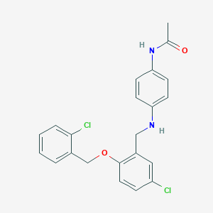 molecular formula C22H20Cl2N2O2 B316299 N-[4-({5-chloro-2-[(2-chlorobenzyl)oxy]benzyl}amino)phenyl]acetamide 