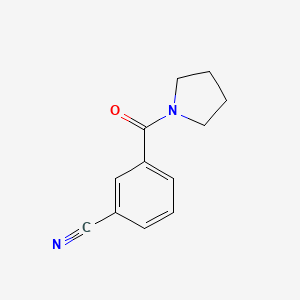 molecular formula C12H12N2O B3162998 3-(Pyrrolidinocarbonyl)benzonitrile CAS No. 882855-89-2