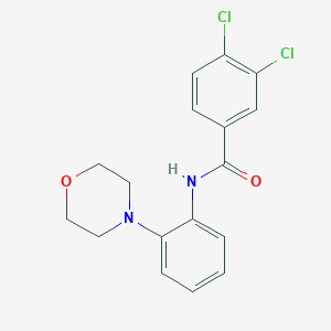 molecular formula C17H16Cl2N2O2 B316301 3,4-dichloro-N-(2-morpholin-4-ylphenyl)benzamide 
