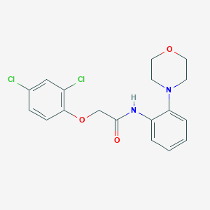 molecular formula C18H18Cl2N2O3 B316302 2-(2,4-dichlorophenoxy)-N-(2-morpholin-4-ylphenyl)acetamide 
