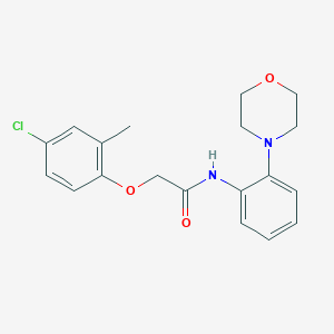 molecular formula C19H21ClN2O3 B316303 2-(4-chloro-2-methylphenoxy)-N-(2-morpholin-4-ylphenyl)acetamide 