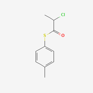 molecular formula C10H11ClOS B3163046 S-(2-Chloropropionyl)-p-mercaptotoluene CAS No. 883498-52-0