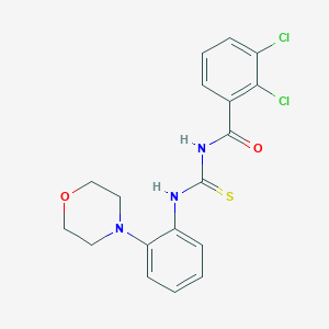 molecular formula C18H17Cl2N3O2S B316307 N-(2,3-dichlorobenzoyl)-N'-(2-morpholin-4-ylphenyl)thiourea 