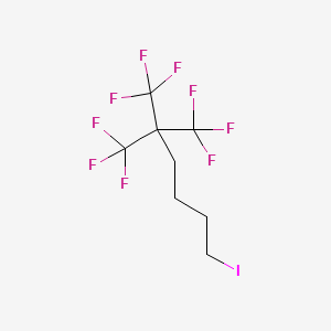 molecular formula C8H8F9I B3163091 2,2-Bis(trifluoromethyl)-6-iodo-1,1,1-trifluorohexane CAS No. 883516-29-8