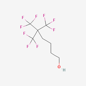 molecular formula C8H9F9O B3163093 5,5-Bis(trifluoromethyl)-6,6,6-trifluoro-hexan-1-ol CAS No. 883516-36-7
