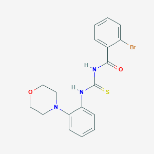 2-bromo-N-{[2-(morpholin-4-yl)phenyl]carbamothioyl}benzamide