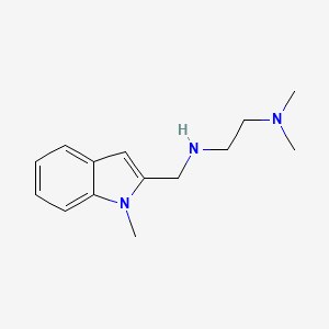 molecular formula C14H21N3 B3163139 N,N-Dimethyl-N'-[(1-methyl-1H-indol-2-YL)-methyl]ethane-1,2-diamine CAS No. 883527-14-8