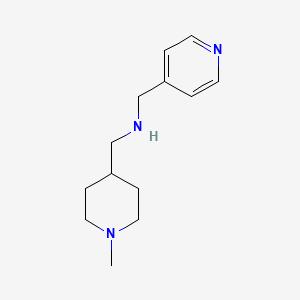 molecular formula C13H21N3 B3163164 [(1-Methylpiperidin-4-yl)methyl]-(pyridin-4-ylmethyl)amine CAS No. 883531-63-3