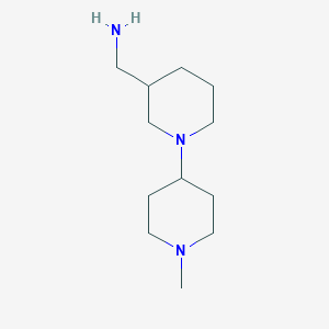 molecular formula C12H25N3 B3163181 [(1'-Methyl-1,4'-bipiperidin-3-yl)methyl]amine CAS No. 883533-09-3
