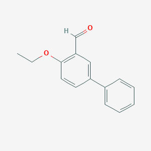molecular formula C15H14O2 B3163198 4-Ethoxy[1,1'-biphenyl]-3-carbaldehyde CAS No. 883535-58-8