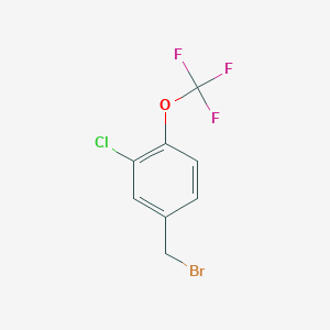 B031632 4-(Bromomethyl)-2-chloro-1-(trifluoromethoxy)benzene CAS No. 261763-18-2