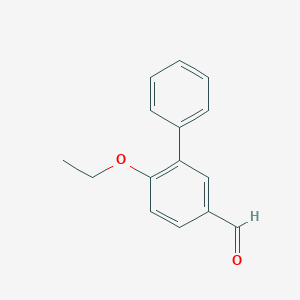 molecular formula C15H14O2 B3163203 6-Ethoxy[1,1'-biphenyl]-3-carbaldehyde CAS No. 883535-66-8