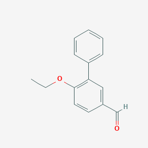 molecular formula C15H14O2 B3163203 6-乙氧基[1,1'-联苯]-3-甲醛 CAS No. 883535-66-8