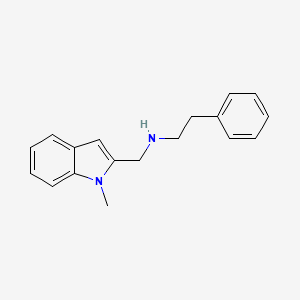 molecular formula C18H20N2 B3163205 N-[(1-Methyl-1H-indol-2-YL)methyl]-2-phenylethanamine CAS No. 883536-13-8