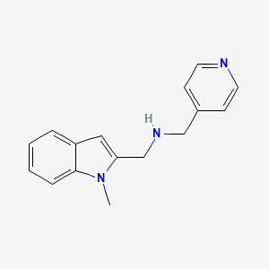 molecular formula C16H17N3 B3163212 [(1-Methyl-1H-indol-2-yl)methyl]-(pyridin-4-ylmethyl)amine CAS No. 883536-28-5