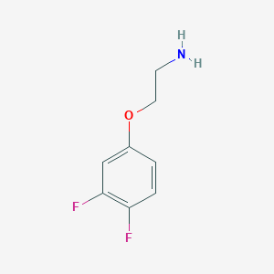 molecular formula C8H9F2NO B3163218 2-(3,4-Difluorophenoxy)-ethylamine CAS No. 883536-30-9