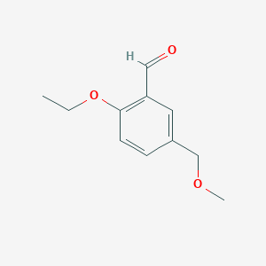 molecular formula C11H14O3 B3163219 2-乙氧基-5-(甲氧基甲基)苯甲醛 CAS No. 883537-87-9