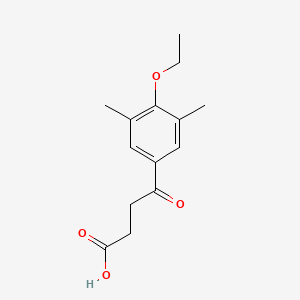 molecular formula C14H18O4 B3163227 4-(4-Ethoxy-3,5-dimethyl-phenyl)-4-oxo-butyric acid CAS No. 883538-30-5